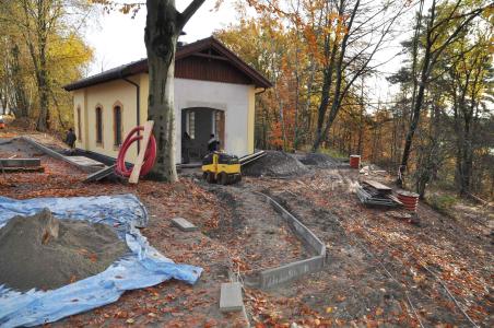 Stavba Návštěvnického střediska Chýnov
