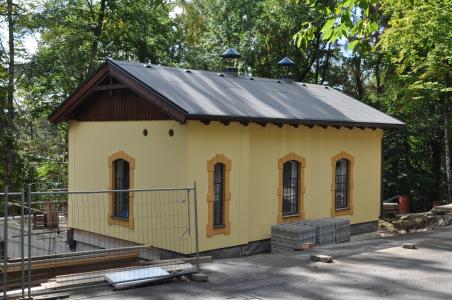Stavba Návštěvnického střediska Chýnov