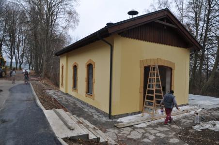 Stavba Návštěvnického střediska Chýnov